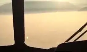 کابین بالگرد هلال‌احمر، وسط دود غلیظ الیت/ ویدئو