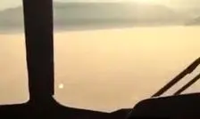 کابین بالگرد هلال‌احمر، وسط دود غلیظ الیت/ ویدئو