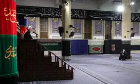 مراسم عزاداری عاشورای حسینی در حسینیه امام خمینی با حضور رهبر انقلاب

