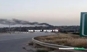 تصاویر منتشرشده از موشک یمنی بر فراز آسمان سرزمین‌های اشغالی