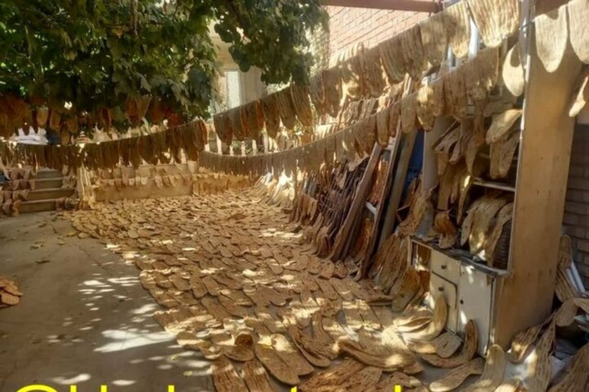 احتکار عجیب ۵ هزار نان در حیاط یک خانه!