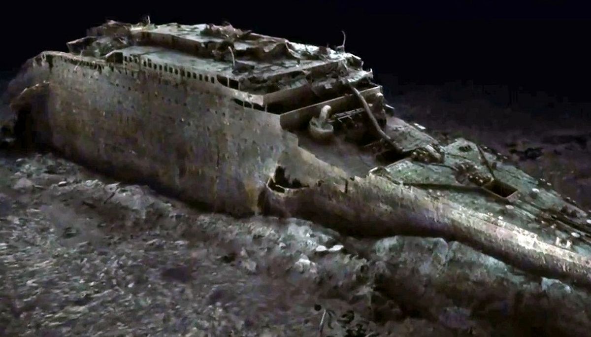تصاویر سه بعدی از لاشه کشتی تایتانیک در اندازه کامل