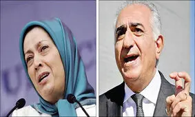 تنش و درگیری میان طرفداران پهلوی و سازمان منافقین / عکس