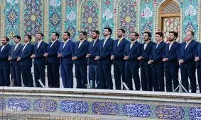 سقوط گروه تواشیح از روی استیج در نمایشگاه قرآن اصفهان/ ویدئو