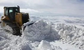برف باورنکردنی در گردنه گله بادوش الیگودرز