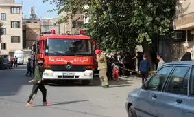 نجات ٢٠ نفر از حریق در یک ساختمان مسکونی