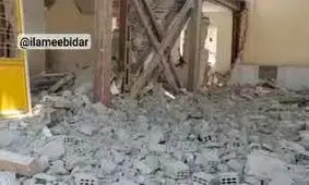 حمله اسرائیل به ساختمان آتش نشانی متعلق به شهرداری موسیان/ ویدئو