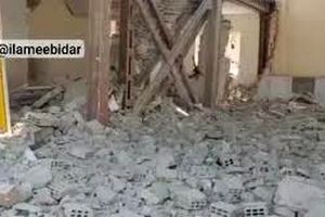 حمله اسرائیل به ساختمان آتش نشانی متعلق به شهرداری موسیان/ ویدئو