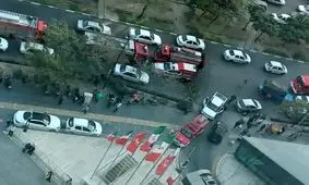 آتش سوزی بزرگ برج معروف مشهد / آتش 4 ساعت زبانه کشید