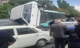 اتوبوس شهری در تبریز حادثه آفرید
