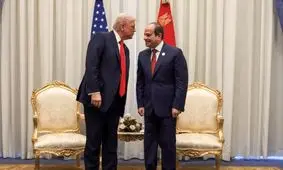 درخواست السیسی از ترامپ برای پایان جنگ