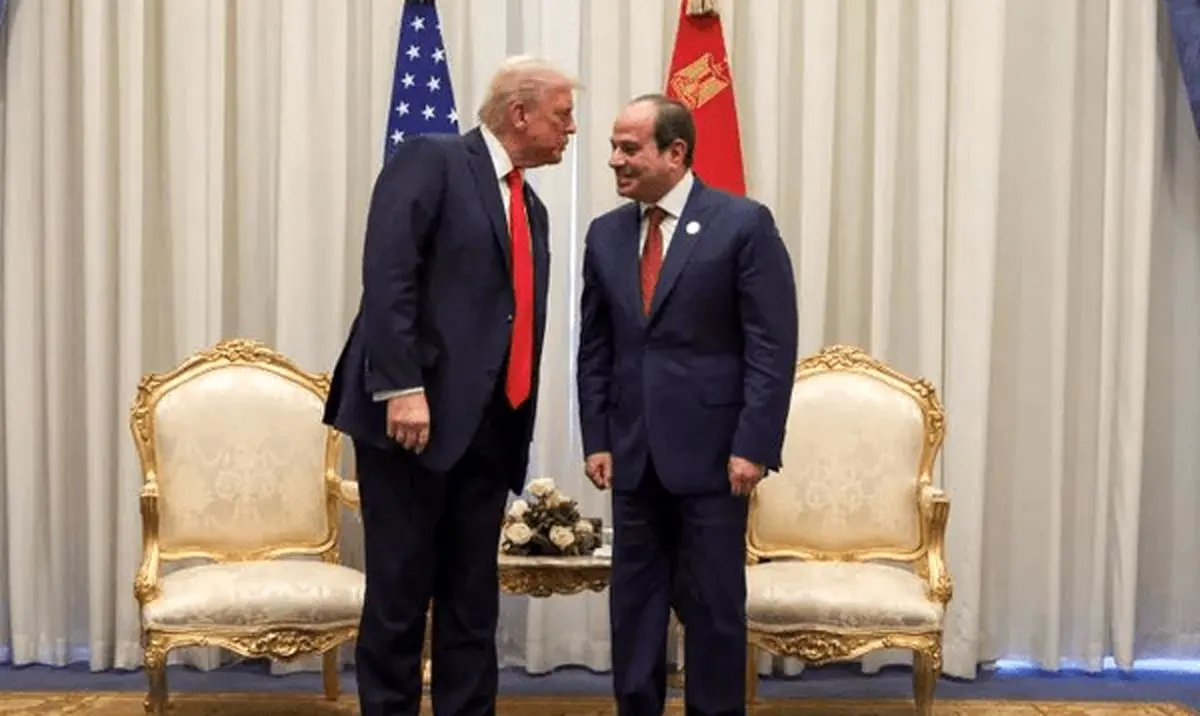 درخواست السیسی از ترامپ برای پایان جنگ