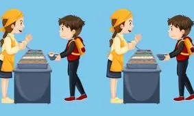 تست بینایی/ آیا قادر به شناسایی 5 تفاوت تصویری پسر در غذاخوری هستید؟