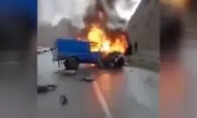 قربانی شدن راننده نیسان حامل سوخت قاچاق در هرمزگان