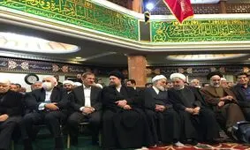 سید محمد خاتمی و ناطق نوری در مراسم هفتمین سالگرد آیت الله هاشمی رفسنجانی/ تصویر