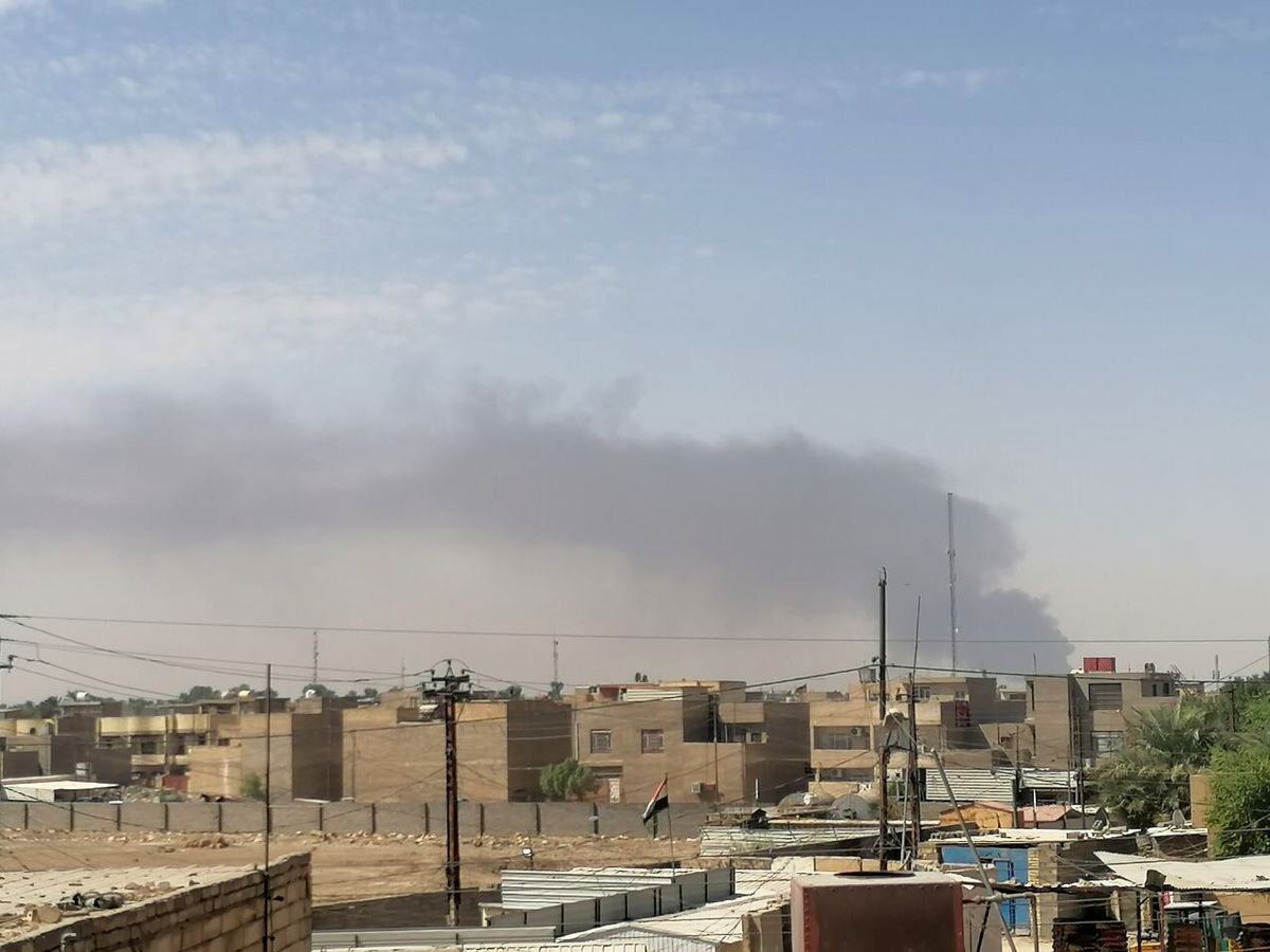 شنیده شدن صدای انفجار در پایگاه نظامی آمریکا در نزدیکی فرودگاه بغداد

