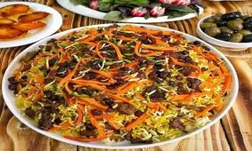 طرز تهیه قابلی‌پلو ساده افغانستانی
