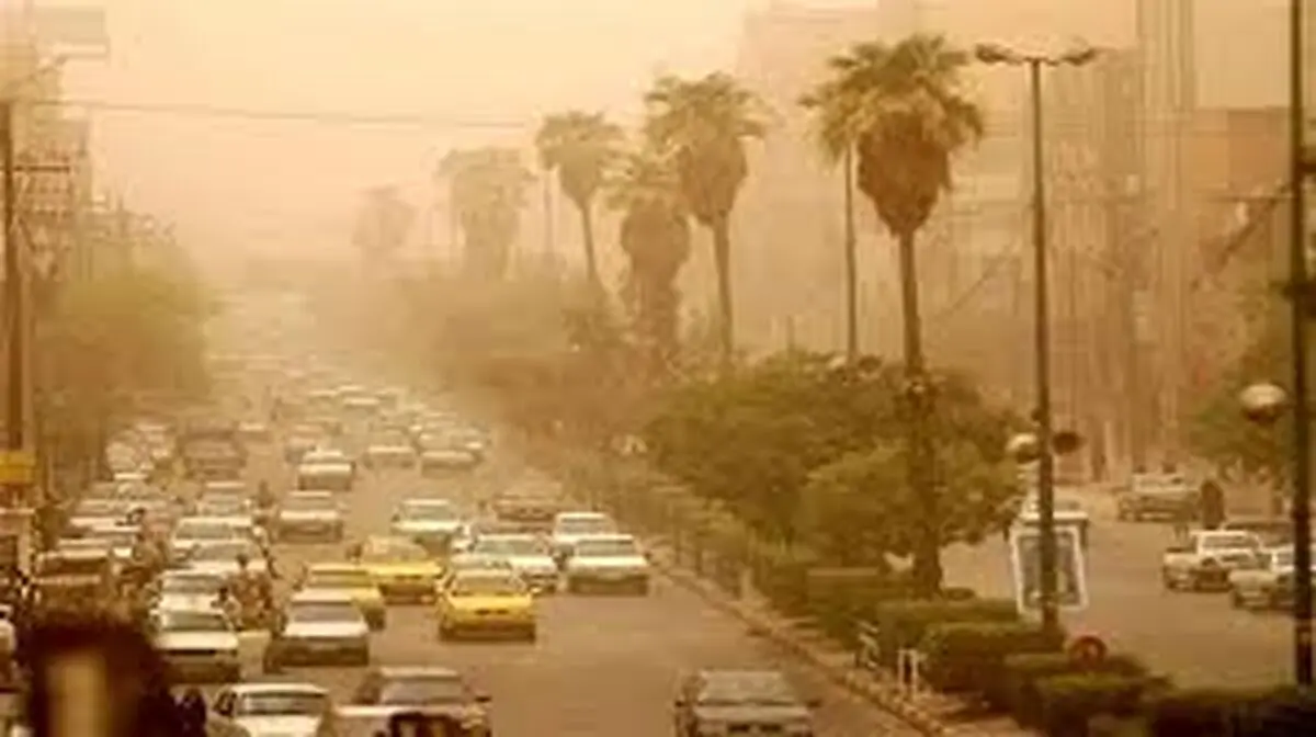 وضعیت خطرناک آلودگی هوا در خوزستان؛ ۱۲ شهر خوزستان درشرایط بنفش و قرمز