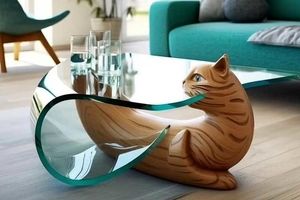 میزی برای طرفداران گربه !/ تصاویر