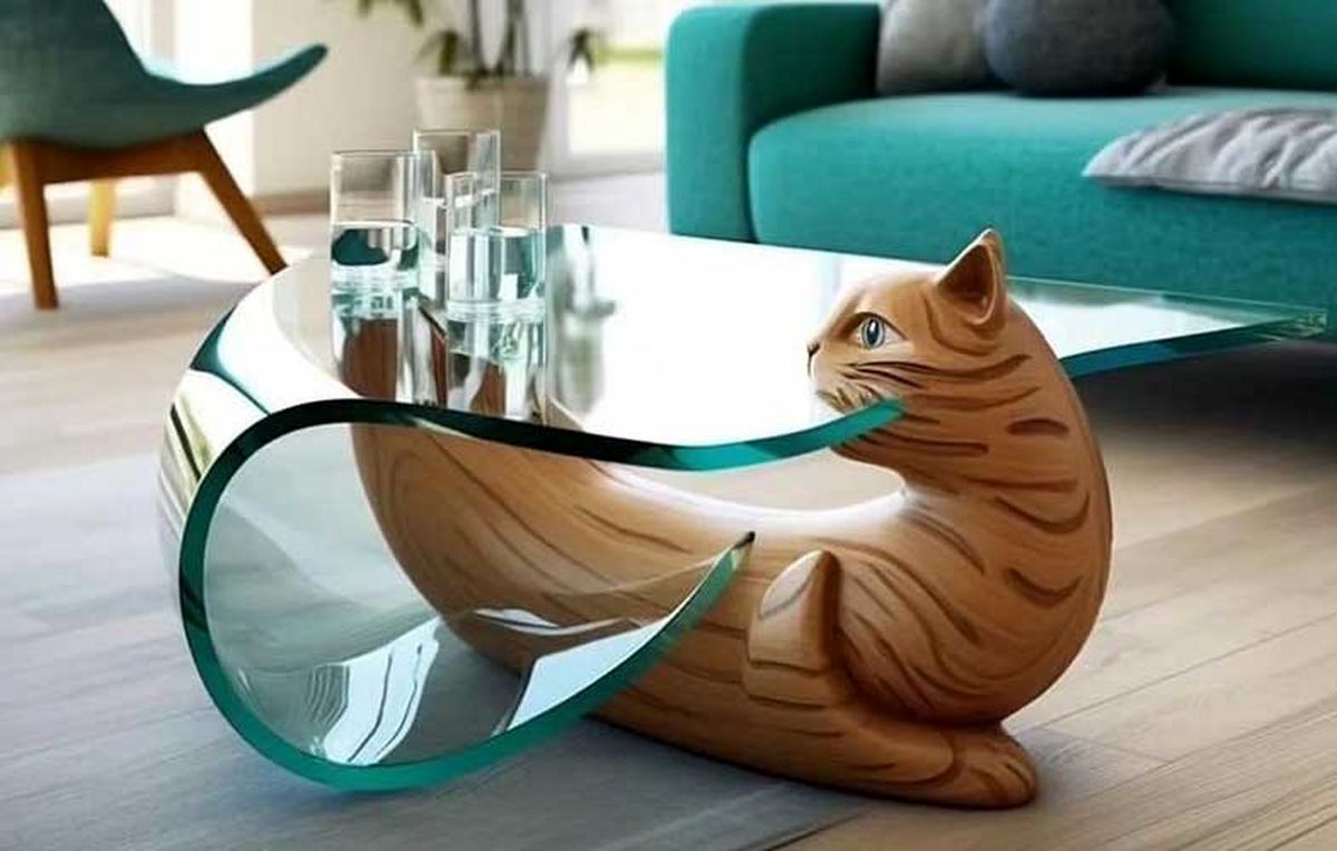 میزی برای طرفداران گربه !/ تصاویر