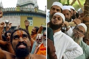 اهانت زن هندو به مسلمانان در نماز عید فطر/ ویدئو