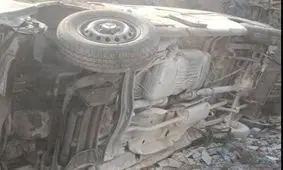 حمله موشکی به آمبولانس اورژانس استان تهران/ تصاویر