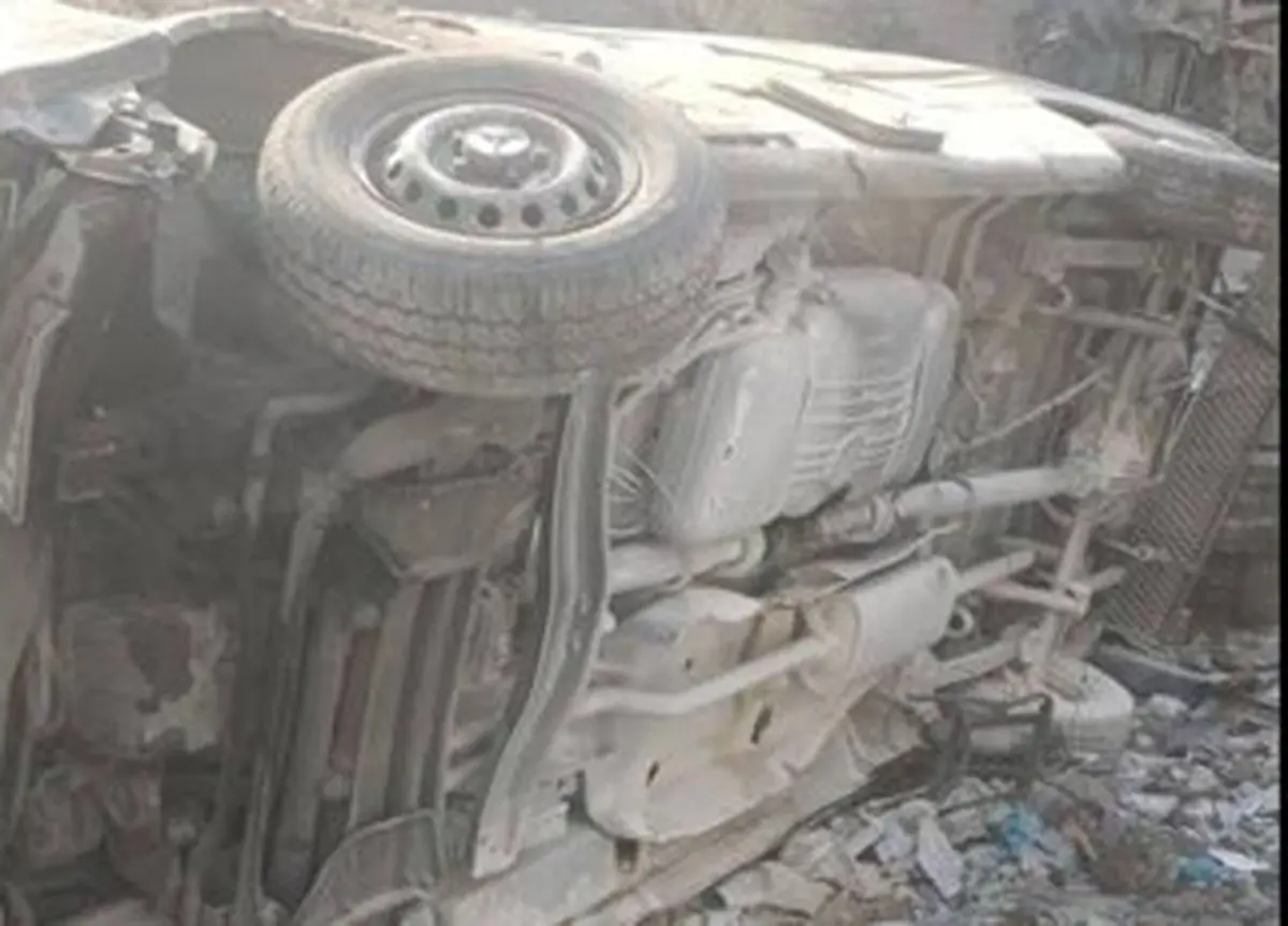 حمله موشکی به آمبولانس اورژانس استان تهران/ تصاویر