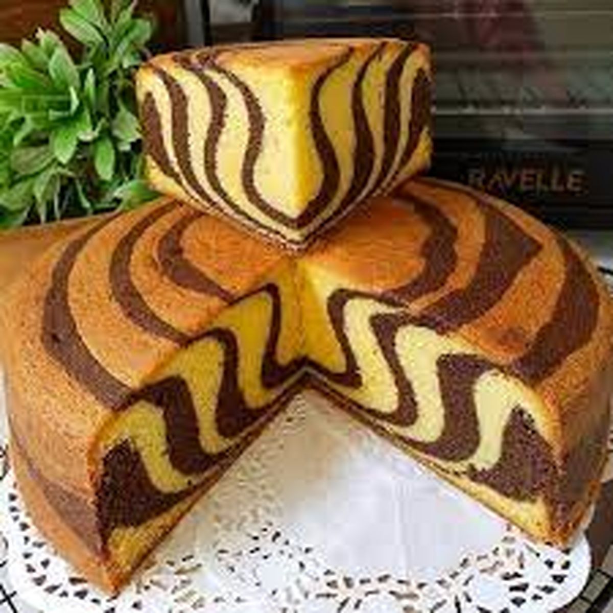 دستور پخت کیک قابلمه ای دو رنگ