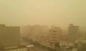 وقوع گرد و خاک در نقاط مختلف ایران