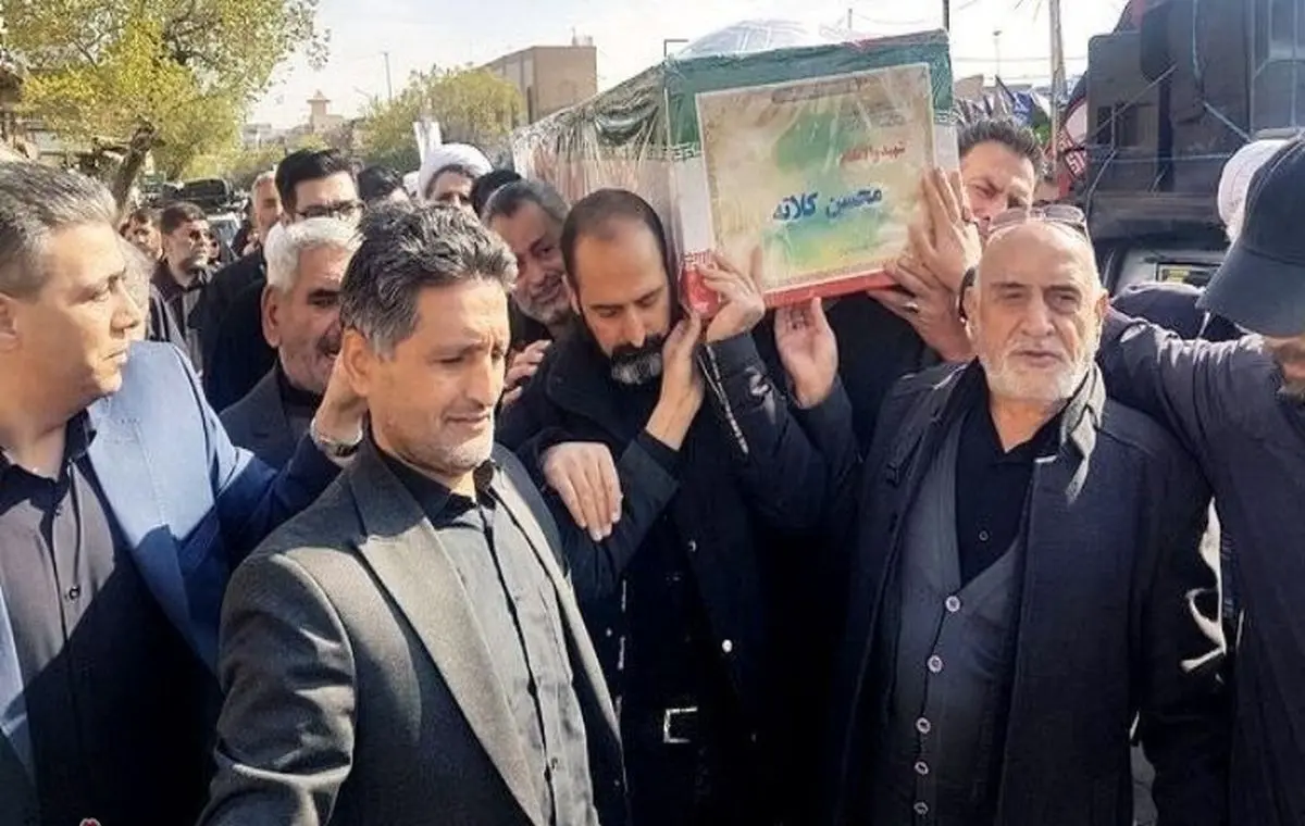 تشییع پیکر شهید مهدوی کلاته معاون وزیر اطلاعات در قم