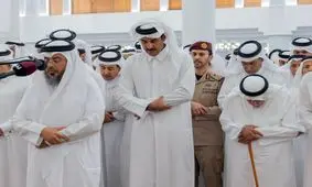 پیکر امیر سابق قطر به خاک سپرده شد/ شرکت رهبران حماس در مراسم تشییع / تصاویر

