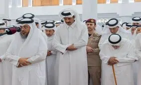 پیکر امیر سابق قطر به خاک سپرده شد/ شرکت رهبران حماس در مراسم تشییع / تصاویر

