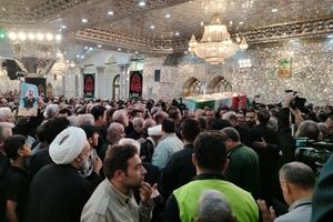 پیکر سپهبد شهید سلامی در حرم سیدالکریم (ع) آرام گرفت

