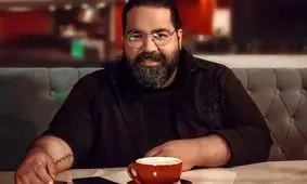 قاب زیبای رضا صادقی در کنار دخترش با تم مشکی