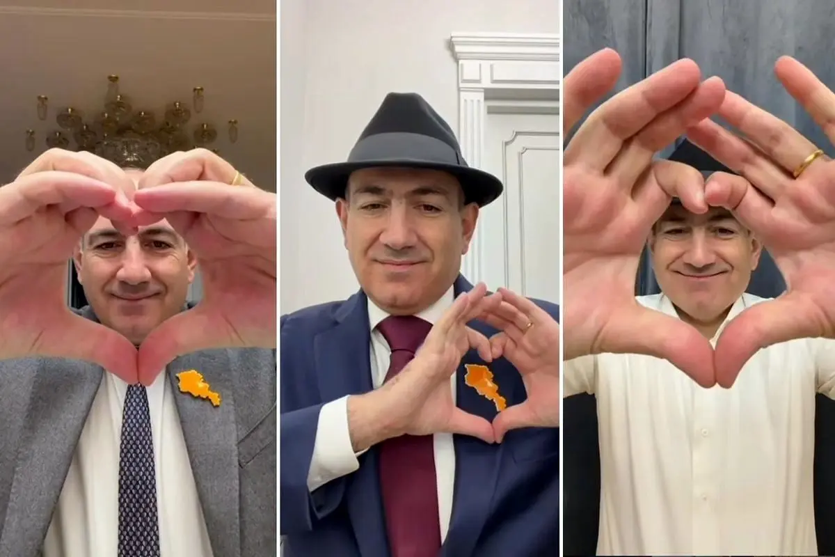 انتشار عکس‌های عجیب از نخست‌وزیر ارمنستان پس از طلاق! | جنجال لوس‌بازی پاشینیان