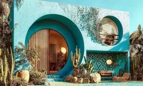 معماری جالب و خنک یک ویلای مدیترانه ای در اسپانیا/  تصاویر