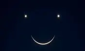 شب‌نشینی ماه و زهره و مشتری

