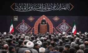 عزاداری شب هشتم محرم در حسینیه امام خمینی (ره)