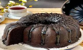 طرز تهیه کیک دبل چاکلت به سبک کافی‌شاپی