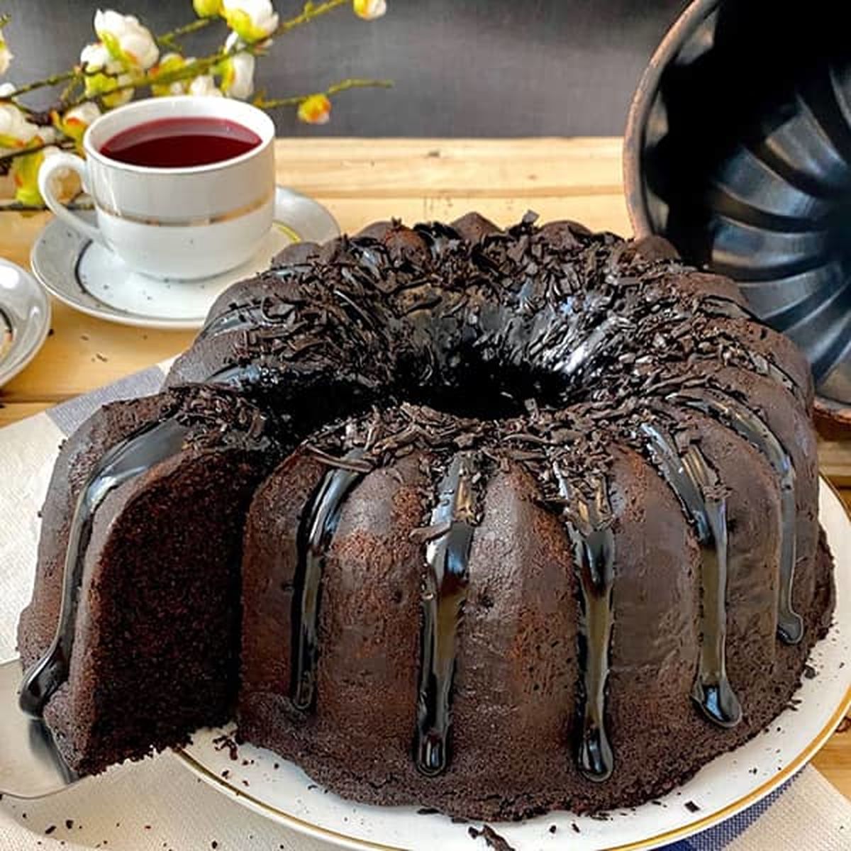 طرز تهیه کیک دبل چاکلت به سبک کافیشاپی