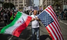 تظاهرات آمریکایی‌ها در اعتراض به حملات واشنگتن به ایران
