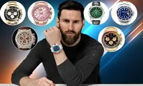 نگاهی به کلکسیون ساعت‌های لیونل مسی؛ از مدل «باربی» تا رولکس ۶۵۰,۰۰۰ دلاری/ تصاویر

