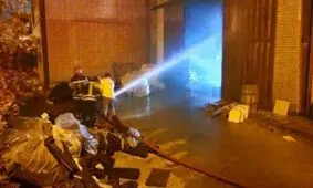 آتش‌سوزی هولناک در کارخانه تولیدی مبل شهرک صنعتی نصیرآباد