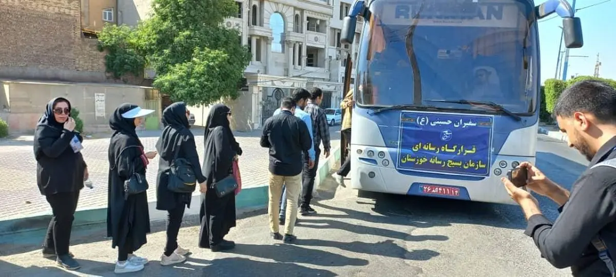 اولین کاروان قرارگاه رسانه‌ای اربعین به چذابه رسید