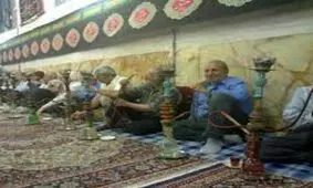 عزاداری با طعم قلیان ؟!