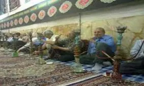 عزاداری با طعم قلیان ؟!