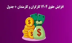 حقوق و دستمزد 1404