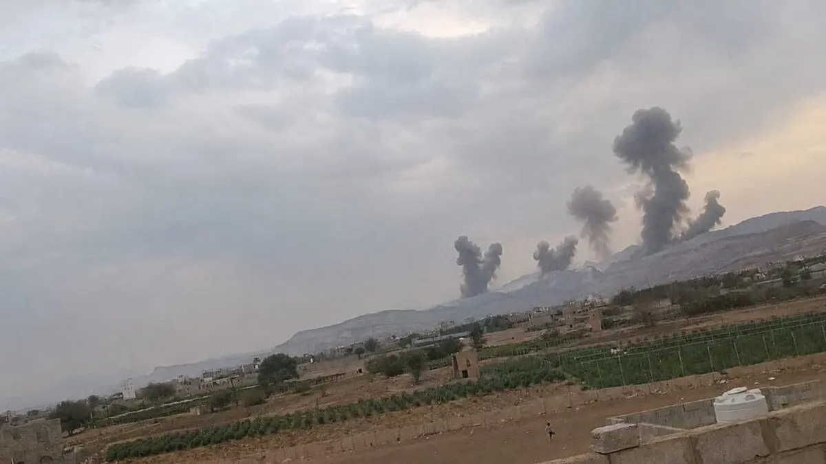 بمباران صنعا هم‌زمان با سخنرانی رهبر انصارالله؛ شنیده شدن صدای چند انفجار در پایتخت یمن