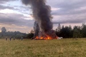 ادعای رسانه‌های غربی: انفجار بمب عامل سقوط هواپیمای پریگوژین بوده است