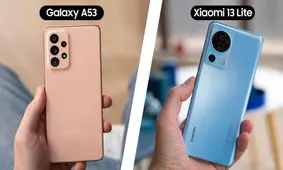 مقایسه گوشی ۱۳ لایت شیائومی با گلکسی A۵۴ سامسونگ/ لیست قیمت گوشی‌های شیائومی و سامسونگ
